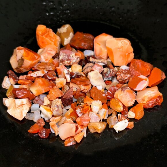 Rough Scattered Parcel Of Mexican Fire Common Colored Opal